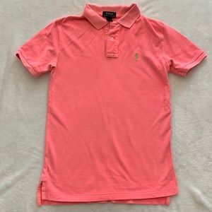 Polo by Ralph Lauren Boys Neon Pink Polo Shirt, Size M (10-12)